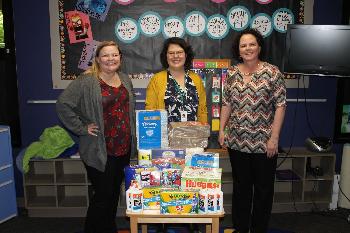 Donating school supplies
